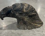 Inuit Soapstone Bald Eagle Head Sculpture