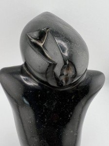 Abstract Inuit Soapstone Sculpture Inspired by Picasso