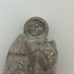 Inuit Soapstone Carving with Wolf Design