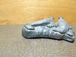 Al Wolf Soapstone Carving: Two Seals on Rock
