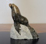 Vintage Inuit Hand-Carved Soapstone Seal Sculpture