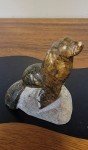 Vintage Inuit Hand-Carved Soapstone Seal Sculpture