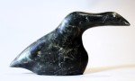 Signed Vintage Inuit Soapstone Goose Carving