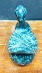 Inuit Black Soapstone Duck Bird Carving 4.5