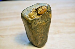 Rare Vintage Inuit Soapstone Carving