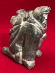 Inuit Soapstone Carving: Man and Seal Design