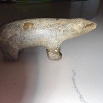 Inuit Soapstone Bear and Horse Carvings