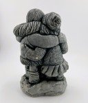Alaska Soapstone Eskimo Embrace Carving