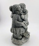 Alaska Soapstone Eskimo Embrace Carving