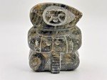 Petite Signed Soapstone Eskimo Carving by Ken