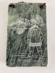 Dimu Signed Soapstone Eskimo Plaque Carving