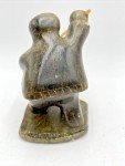Inuit Hand Carved Soapstone Hunter Sculpture