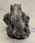 Carved Bear Cubs Playing Wolf Sculpture from Canada
