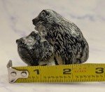 Carved Bear Cubs Playing Wolf Sculpture from Canada
