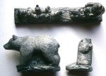 Vintage Hand-Carved Wolf Soapstone Figures from Canada