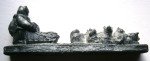 Vintage Hand-Carved Wolf Soapstone Figures from Canada