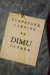 Vintage Dimu Soapstone Wall Hanging Art, Signed