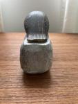 Signed "DIMU" Inuit Soapstone Woodpecker Carving