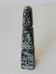 Signed 1960s Soapstone Inuit Totem Carving