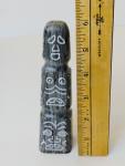Signed 1960s Soapstone Inuit Totem Carving