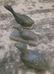 Signed Vintage Inuit Soapstone Bird Sculpture