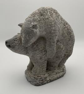 Two Bears Mating Soapstone Carving from Canada