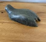 1960s Inuit Soapstone Seal Figurine by Dimu