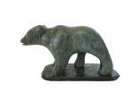 Signed Dimu Soapstone Inuit Bear Sculpture