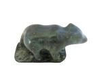 Signed Dimu Soapstone Inuit Bear Sculpture