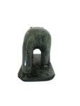 Signed Dimu Soapstone Inuit Bear Sculpture