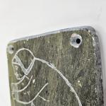 Signed Inuit Soapstone Eskimo Carving Plaque