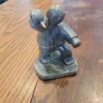 Soapstone Eskimo Seal Hunter Figurine by Dieteich