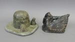 Vintage Inuit Soapstone Carvings Lot by Dimu