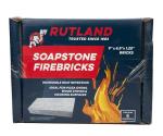 Premium Blue-Gray Soapstone Fire Bricks – Case of 6