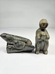Eskimo Hunter Soapstone Carving by DIMU