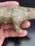 Inuit Soapstone Bear Figurine - 5x2 Signed