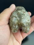 Inuit Soapstone Bear Figurine - 5x2 Signed