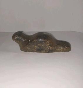 Canadian Inuit Style Soapstone Seal Otter Figurine