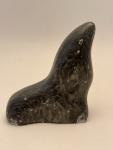 Inuit Soapstone Seal Sculpture by Dietrich Muckenheim