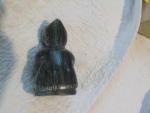 Hand Carved Soapstone Inuit Sled Driver Figure