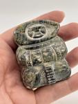 Petite Signed Inuit Soapstone Carving by Ken Q. Li