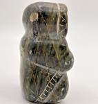 Petite Signed Inuit Soapstone Carving by Ken Q. Li