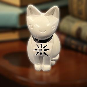 Soapstone Cat Figurine for Desk or Tabletop