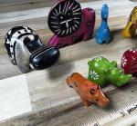 Set of 9 Vintage Soapstone Animal Figures