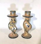 Hand Carved Soapstone Candle Holders – Set of 2