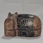 Hand-Carved Soapstone Hippopotamus from Kenya