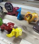 Set of 9 Vintage Soapstone Animal Figures