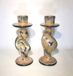 Hand Carved Soapstone Candle Holders – Set of 2