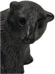Handmade Soapstone Black Bear Figurine from Canada