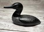 Hand Carved Soapstone Loon Bird Figurine 4”